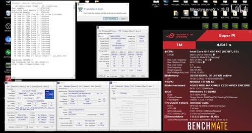 Captura de tela da execução do SuperPI a 6,9 GHz