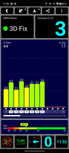 Recepção GPS ao ar livre