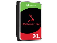 Os novos discos rígidos IronWolf Pro e Exos da Seagate para servidores NAS têm espaço suficiente para 20TB de dados (Imagem: Seagate)