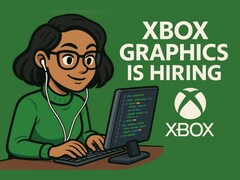Gráfico de anúncio do LinkedIn da Xbox Graphics com tela de monitor invertida (Fonte da imagem: conta do LinkedIn de Mike Matsel)