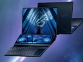 O Zephyrus Duo 16 apresenta uma segunda tela sensível ao toque de 4K. (Fonte de imagem: Asus)