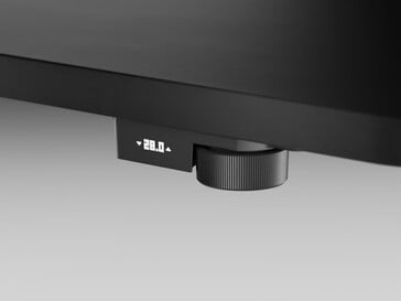 Botão de ajuste de altura da mesa para jogos Coyl.