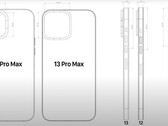 Vazamentos esquemáticos e CAD apontam para um conjunto de câmeras traseiras notavelmente maior nos próximos modelos iPhone 13 de Apple. (Imagem: EverythingApplePro/Macrumors)
