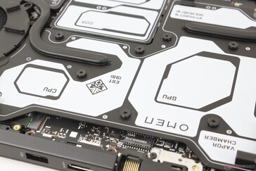 A CPU e a GPU estão claramente identificadas