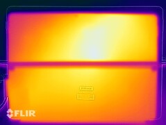 Teste de estresse das temperaturas de superfície (traseiro)