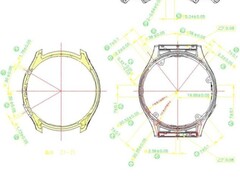 Um registro da FCC para o modelo número A2292 inclui este diagrama de um smartwatch circular. (Fonte da imagem: FCC ID.io)