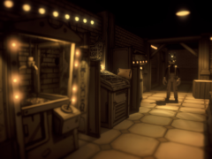 Bendy: Lone Wolf está sendo lançado como uma versão recontada de Boris and the Dark Survival. Na foto, a arte oficial do jogo. (Fonte da imagem: Steam)  
