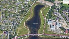 Passeio de teste do GNSS: ao redor do lago