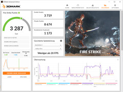 Fire Strike (Modo padrão, operação com bateria)