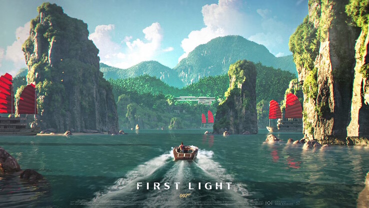 As locações cênicas são um destaque de 007 First Light e de qualquer filme de Bond. (Fonte da imagem: IO Interactive)