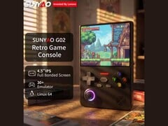 O console de jogos retrô “Lenovo SUNYAO G02” mostrado na foto