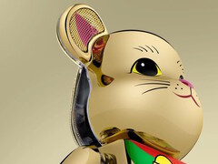 O alto-falante Bluetooth Be@rbrick Audio x Maneki Neko produz um som de 360 graus por meio de quatro drivers. (Fonte da imagem: Be@rbrick Audio)