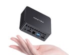 O Wi-7 com Pentium Gold custa a partir de cerca de US$ 175. Na foto: uma imagem promocional que mostra o tamanho reduzido do mini PC.