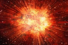 Ilustração artística mostrando uma explosão no espaço. (Fonte da imagem: Shutterstock/mik ulyannikov)