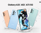 La serie Galaxy A di quest'anno presenta un'accozzaglia di SoC vecchi e nuovi. (Fonte immagine: Samsung)