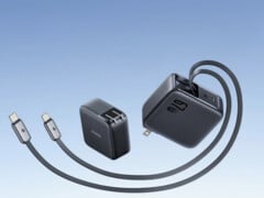 A Baseus lançou o carregador retrátil EnerCore CJ21 67W USB-C (na foto) na Europa. (Fonte da imagem: Baseus)