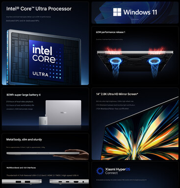 Principais destaques do laptop Redmi Book 14 2026 (tradução automática)