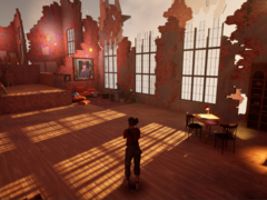 Em Curyeux, o senhor joga como Lucienne, que está navegando em uma paisagem moldada por suas memórias e sentimentos. (Fonte da imagem: Steam)