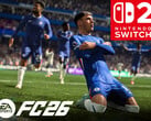 O banner do EA Sports FC 26 Switch 2 é mostrado (Fonte da imagem: Nintendo of America, EA Sports com edições)