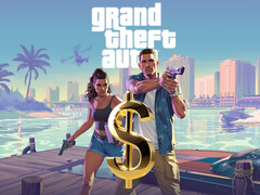 Arte de GTA 6 com Jason, Lucia e cifrão (Fonte da imagem: Rockstar Games com edições)
