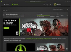 Download da atualização do driver Nvidia GeForce Game Ready 537.58 via GeForce Experience (Fonte: próprio)