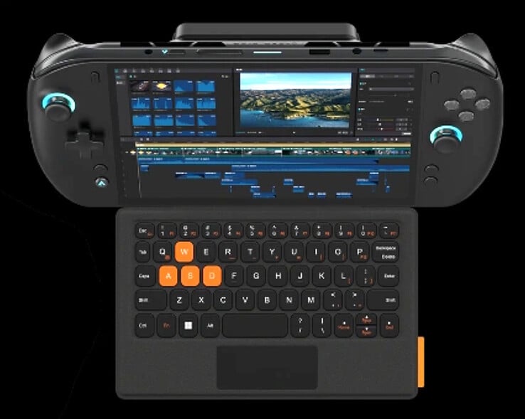 O X2 Mini Pro pode ser utilizado como um tablet 2 em 1 com um teclado magnético destacável.