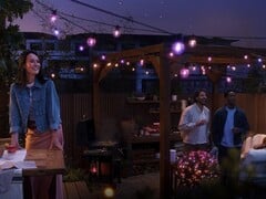 As Festavia Globe Outdoor String Lights da Philips Hue (na foto) estão listadas na Amazon France. (Fonte da imagem: Smartlights.de)