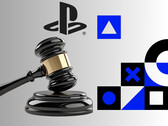 Banner do PlayStation com o martelo do juiz (Fonte da imagem: Sony PlayStation com edições)