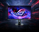 O ROG Strix Pulsar XG27AQNGV tem molduras finas e um suporte menor do que os monitores para jogos equivalentes anteriores da Asus. (Fonte da imagem: Asus)