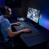 Teclado Razer Joro mostrado em uma configuração de desktop (Fonte da imagem: Razer)
