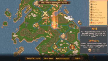Uma imagem que mostra o mapa em Sons of Valhalla.