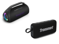 Na foto - O Tronsmart Bang 2 (canto superior esquerdo) e o Trip 2 (canto inferior direito). (Fonte da imagem: Tronsmart)
