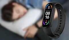 O Mi Smart Band 6 recebeu uma atualização do monitor de qualidade da respiração do sono. (Fonte da imagem: Xiaomi/Gearbest - editado)