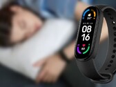 O Mi Smart Band 6 recebeu uma atualização do monitor de qualidade da respiração do sono. (Fonte da imagem: Xiaomi/Gearbest - editado)