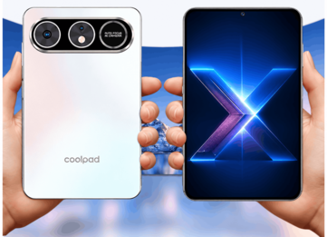 Design frontal e traseiro do Coolpad Cool X Wide