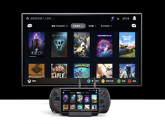 O GPD Win 5 com o que parece ser uma nova estação de acoplamento do GPD. (Fonte da imagem: GPD - editado)