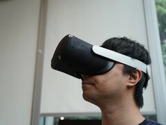 Protótipo do headset Meta Tiramisu VR. (Fonte da imagem: Meta)