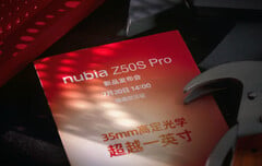O Nubia Z50S Pro chegará menos de sete meses após o Nubia Z50. (Fonte da imagem: ZTE)