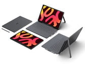 Os novos tablets Iconia são compatíveis com acessórios como teclado destacável e caneta stylus. Na foto: uma imagem promocional mostrando os tablets OLED.
