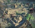 Uma imagem que mostra uma batalha em Age of Wonders: Planetfall.