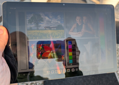 Uso do tablet em ambientes externos