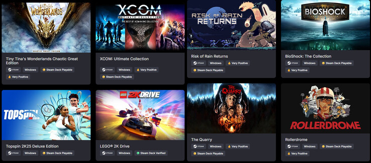 Tudo incluído na The 2K Collection (Fonte da imagem: Green Man Gaming)