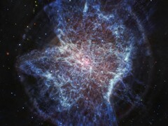 Imagem no infravermelho médio da nebulosa planetária NGC 6072 (Fonte da imagem: NASA, ESA, CSA e STSCI; cortada)