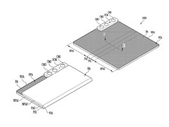 A Samsung Display mudou drasticamente seu conceito dobrável para dentro e para fora desde a CES 2023. (Fonte da imagem: USPTO)