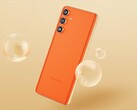 O Samsung Galaxy F55 5G tem uma traseira de couro que chama a atenção. (Imagem: Samsung)