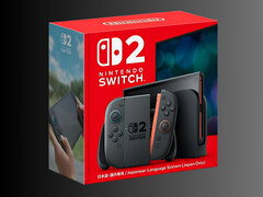 A caixa de varejo da versão em japonês do Switch 2 é mostrada (Fonte da imagem: Amazon Japan)