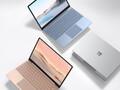 O Laptop Surface Go 2 deverá ser lançado em quatro cores, incluindo as três mostradas aqui. (Fonte da imagem: Microsoft)