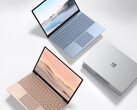 O Laptop Surface Go 2 deverá ser lançado em quatro cores, incluindo as três mostradas aqui. (Fonte da imagem: Microsoft)