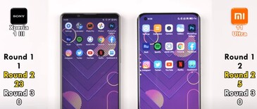 Xperia 1 III vs. Mi 11 Ultra: Apps &amp; games. (Fonte de imagem: TechNick)