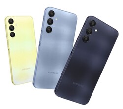 A seleção de cores do Galaxy A25 5G